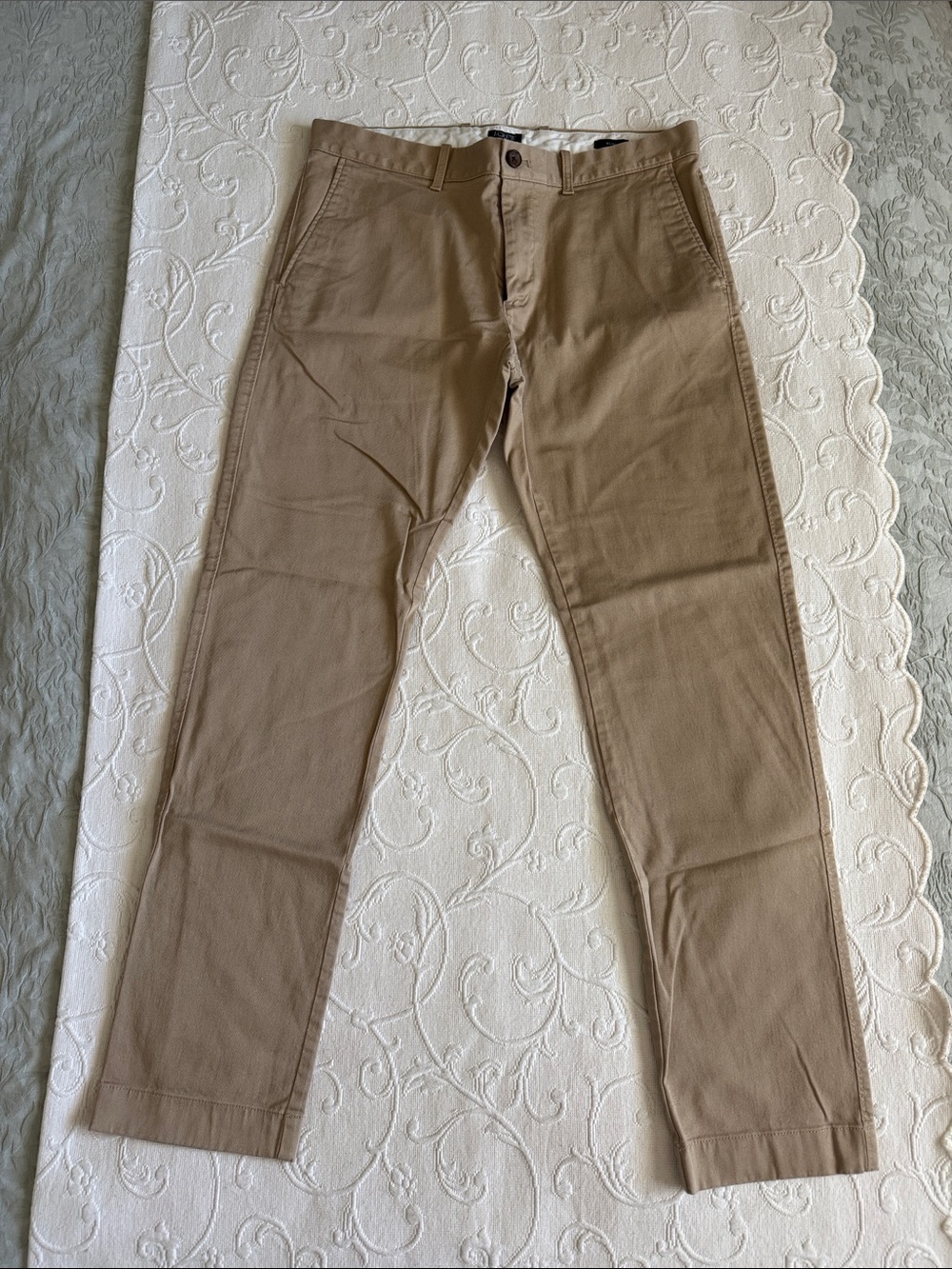 J. Crew Men's Slim Fit Chino Pants in Tan